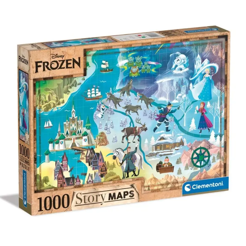 Disney Story Maps puzzle La Reine des neiges (1000 pièces) | 8005125396665