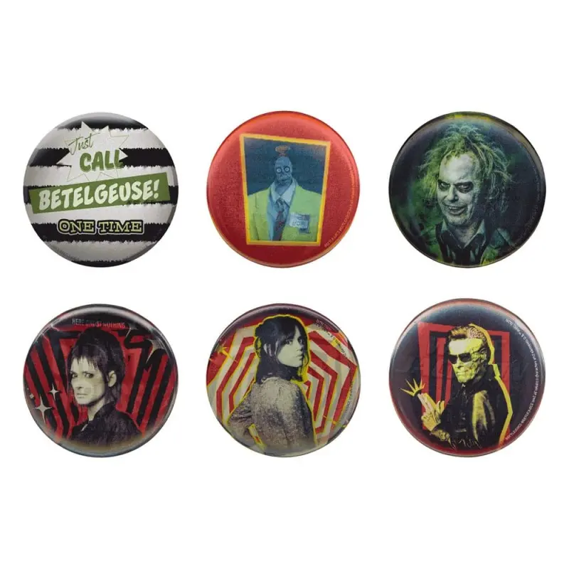 Beetlejuice pack 6 badges  | 4895205619296