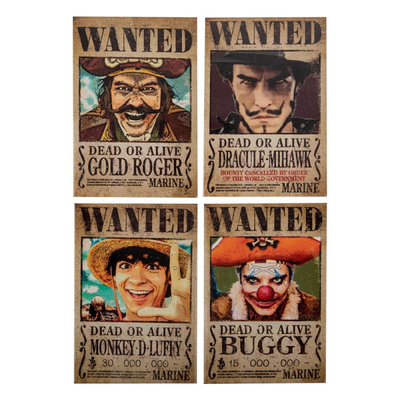 One Piece 4 pack aimants Wanted | 4895205618688