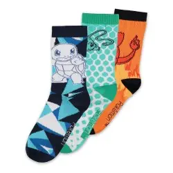 Pokemon pack 3 paires de chaussettes Crew 39-42