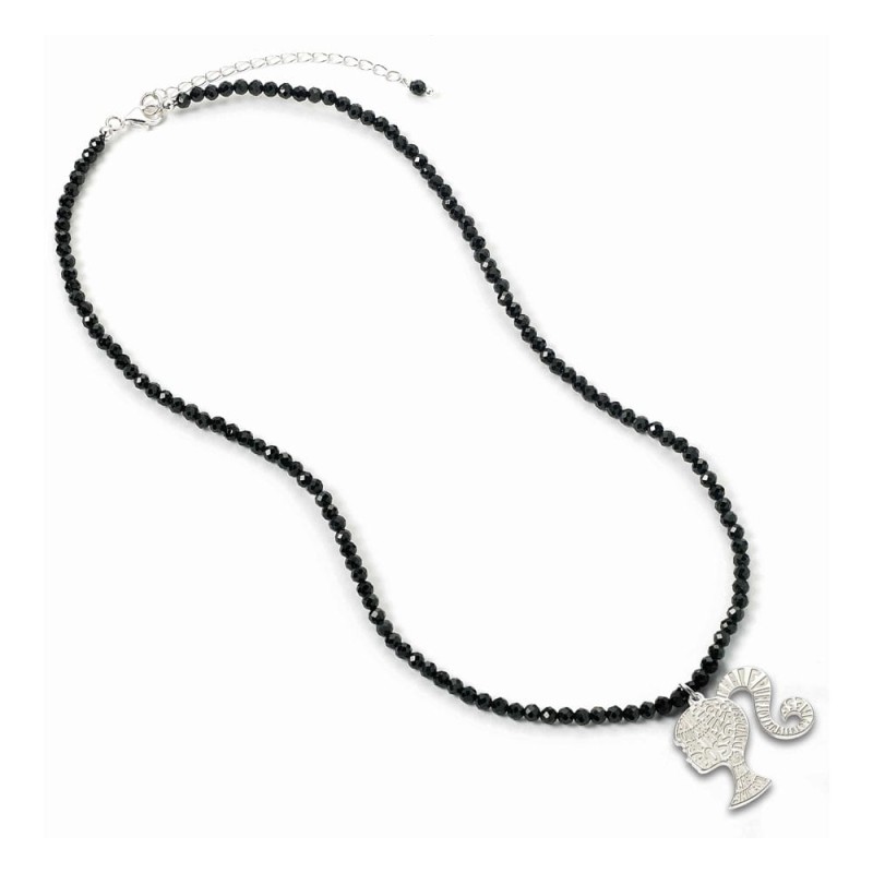 Barbie pendentif et collier argent Silhouette on Black Onyx Bead (argent sterling) | 5055583455940