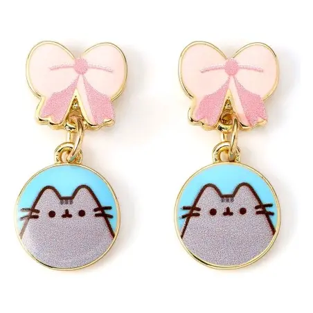 Pusheen boucles d´oreilles Drop Pink Bows | 5055583453342