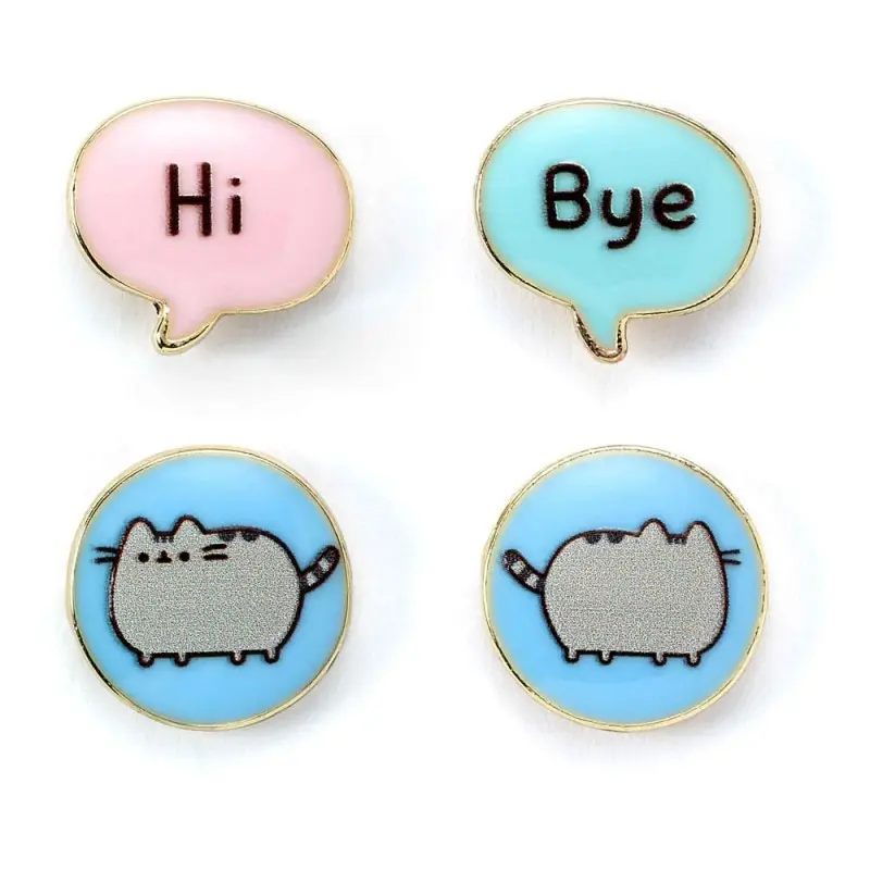 Pusheen pack 2 boucles d´oreilles Stud "Hi , Bye" | 5055583453328