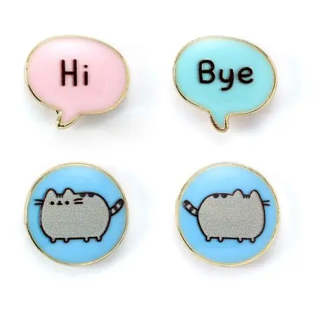 Pusheen pack 2 boucles d´oreilles Stud "Hi , Bye" | 5055583453328