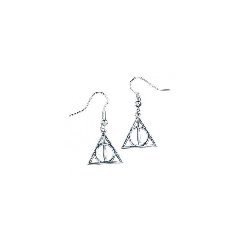 Harry Potter boucles d´oreille plaquées argent Deathly Hallows