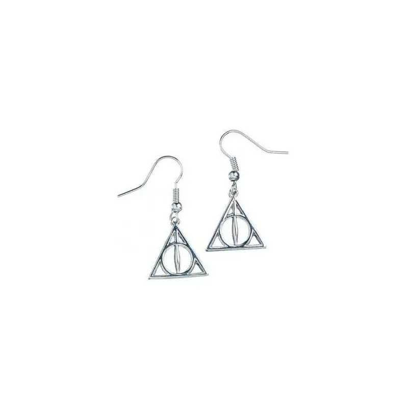 Harry Potter boucles d´oreille plaquées argent Deathly Hallows | 5055583406638