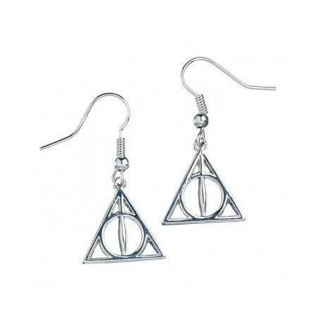 Harry Potter boucles d´oreille plaquées argent Deathly Hallows