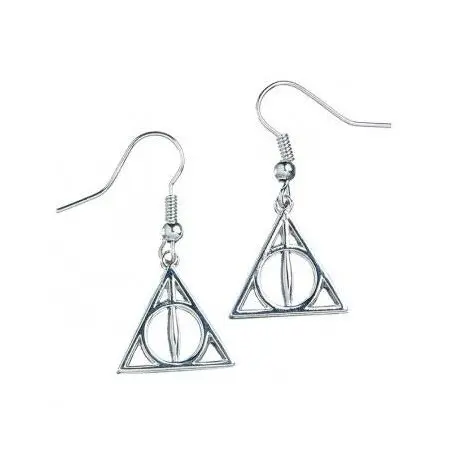 Harry Potter boucles d´oreille plaquées argent Deathly Hallows | 5055583406638