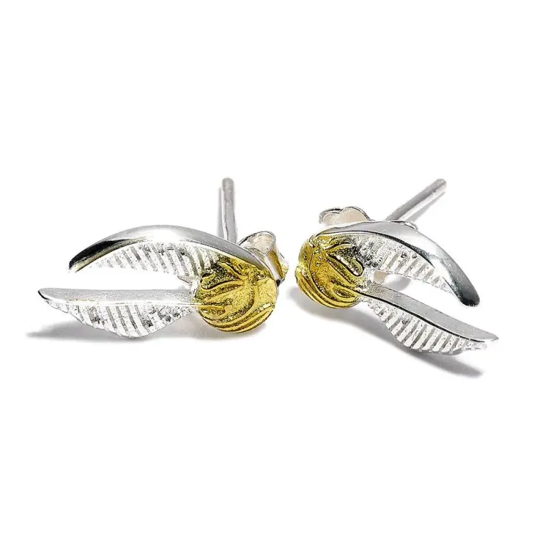 Harry Potter boucles d'oreille Golden Snitch (plaquées argent) | 5055583414817