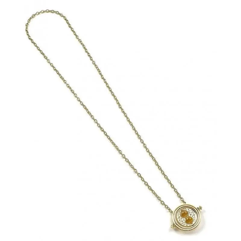 Harry Potter pendentif et collier Spinning Time Turner (plaqué or) | 5055583411618