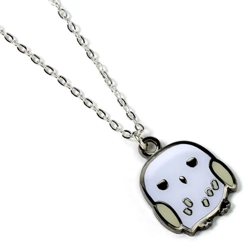 Harry Potter Cutie Collection pendentif et collier plaqué argent Hedwig | 5055583441998