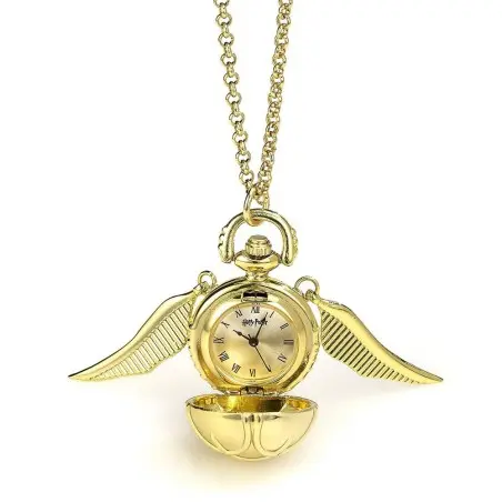 Harry Potter collier avec horloge Vif d'or (plaqué or) | 5055583426858