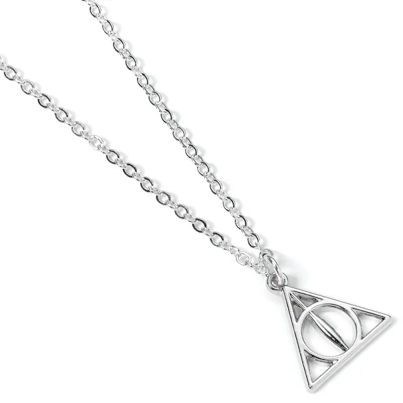 Harry Potter pendentif et collier plaqués argent Deathly Hallows | 5055583441905