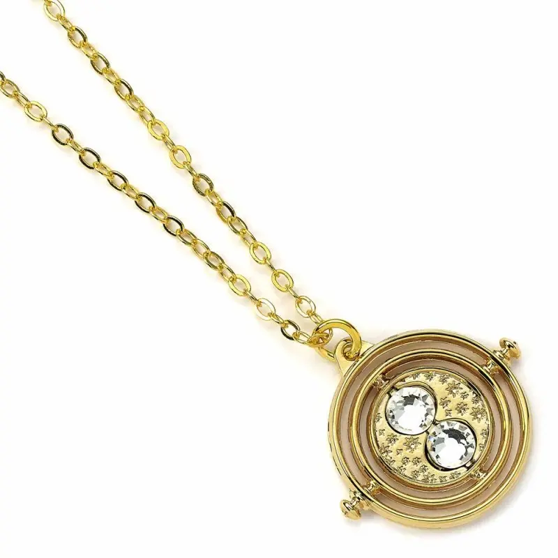 Harry Potter pendentif et collier Fixed Time Turner (plaqué or) | 5055583441912