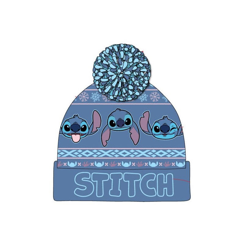 Lilo & Stitch bonnet Pom-Pom Dark Blue | 5056688575380