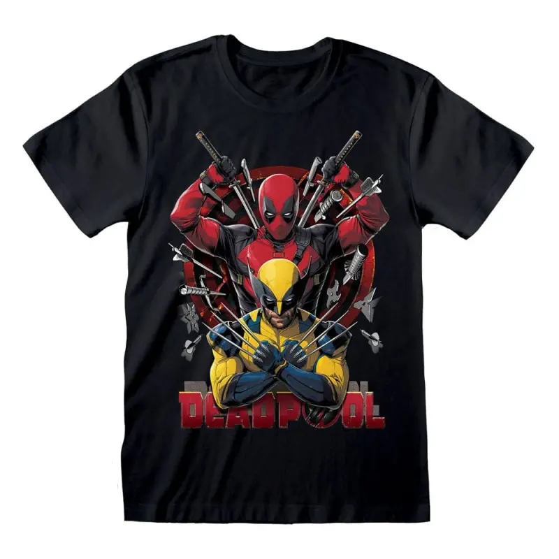 Deadpool T-Shirt Deadpool & Wolverine Weapons (L) | 5056688566845