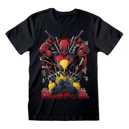 Deadpool T-Shirt Deadpool & Wolverine Weapons (XL) | 5056688566852