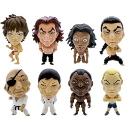 Baki Hanma pack 8 figurines 16d Collectible Figure Collection Baki Hanma 6 cm 