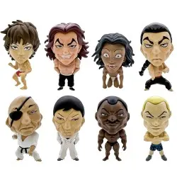 Baki Hanma pack 8 figurines 16d Collectible Figure Collection Baki Hanma 6 cm 