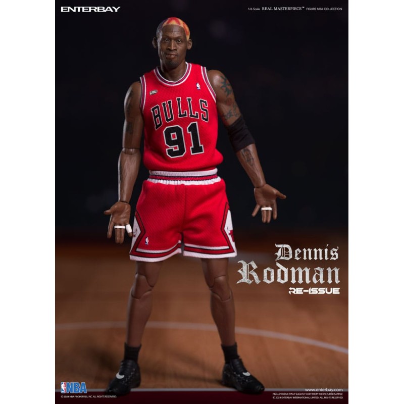 NBA Collection figurine Real Masterpiece 1/6 Dennis Rodman Limited Retro Editon 33 cm | 4897020280002