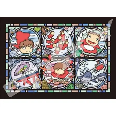 Ponyo puzzle Stained Glass Ponyos everywhere (208 pièces) | 4970381188306