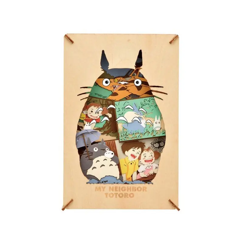 Mon voisin Totoro Paper Model Kit Paper Theater Wood Style Silhouette Big Totoro  | 4970381503680