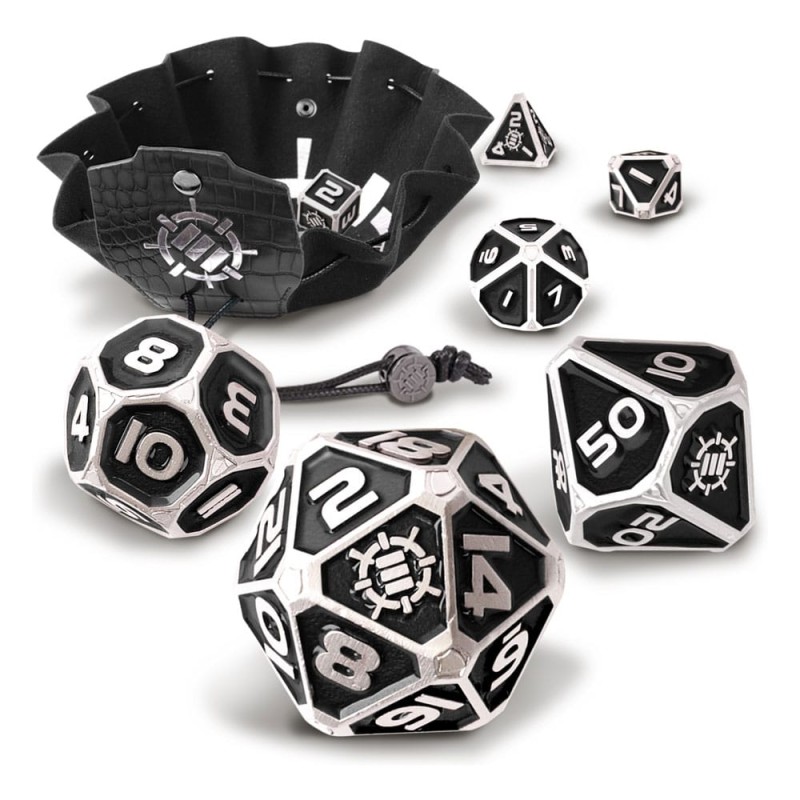 Enhance Tabletop Series Métal RPG Set de cubes Black (7) | 0637836621804