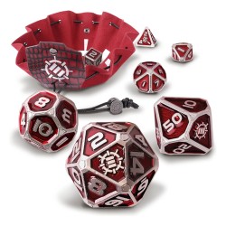 Enhance Tabletop Series Métal RPG Set de cubes Red (7)