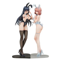 Ikomochi Original Character statuettes 1/6 Black Bunny Aoi & White Bunny Natsume 30 - 31 cm