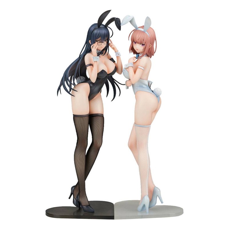 Ikomochi Original Character statuettes 1/6 Black Bunny Aoi & White Bunny Natsume 30 - 31 cm | 4580416924863