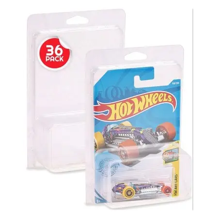 Hot Wheels pack 36 protection pour blisters (Long Card Mainline) | 3701492100038