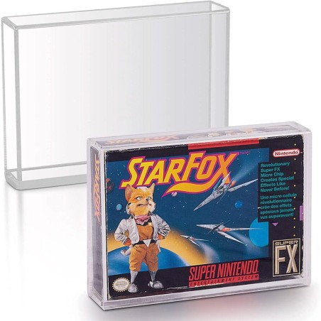 Pack 2 boîtes de protection en acrylique pour jeuxr SNES/N64 Games
