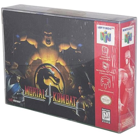 Pack 25 boîtes de protection en PET pour jeux Super Nintendo/Nintendo 64/SNES/N64 Games