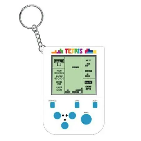 Tetris console de jeu portable avec porte-clés Mini Retro | 5060949244991