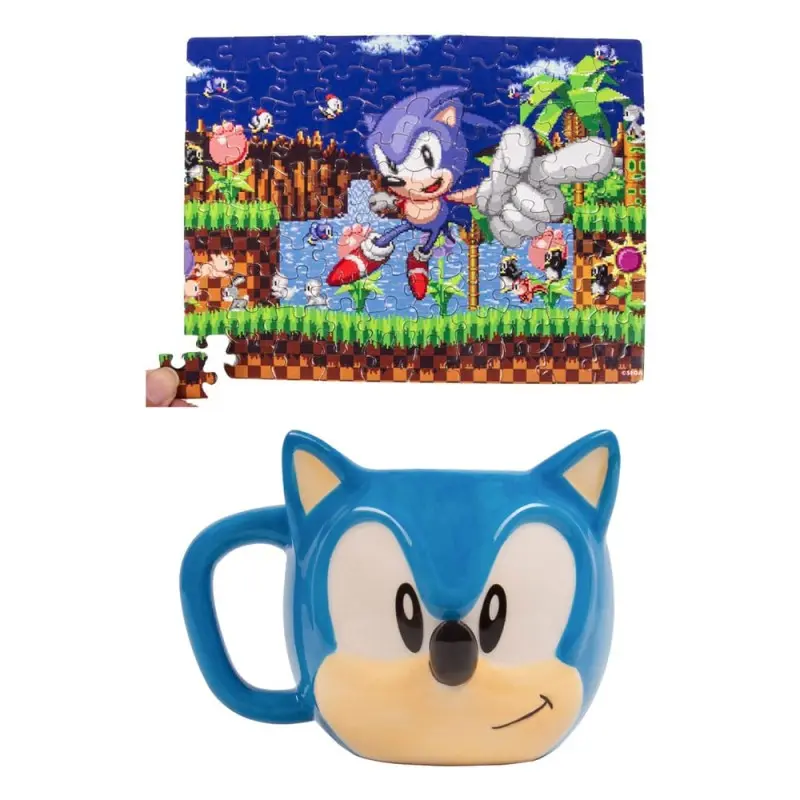 Sonic the Hedgehog mug et puzzle Set Sonic | 5060949241723