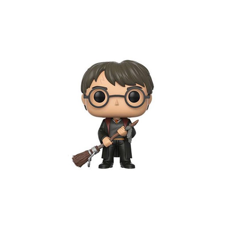 Harry Potter Figurine POP! Movies Vinyl Harry with Firebolt & Feather 9 cm | 0889698149495