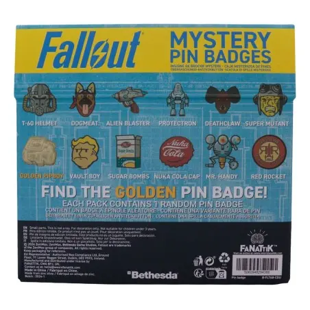 Fallout présentoir Pin's Mystery Pin Badge (12) | 5060948294386