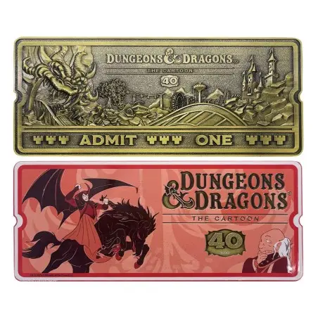 Dungeons & Dragons: The Cartoon réplique 40th Anniversary Rollercoaster Ticket Limited Edition | 5060948290760