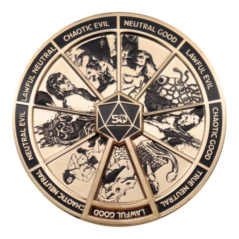 Dungeons & Dragons pin Alignment Spinner Coloured Limited Edition | 5060948296106