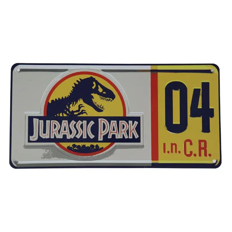 Jurassic Park réplique 1/1 plaque minéralogique Dennis Nedry | 5060662467226