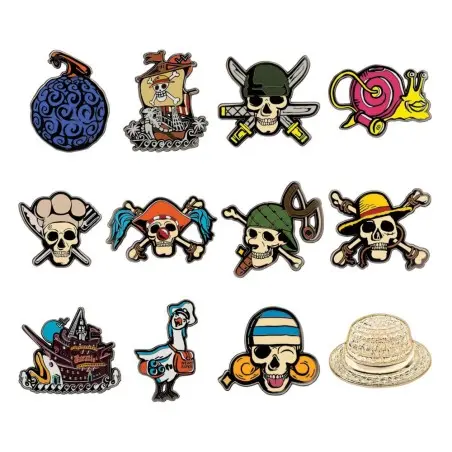 One Piece présentoir Pin's Mystery Pin Badge (12) | 5060948295376