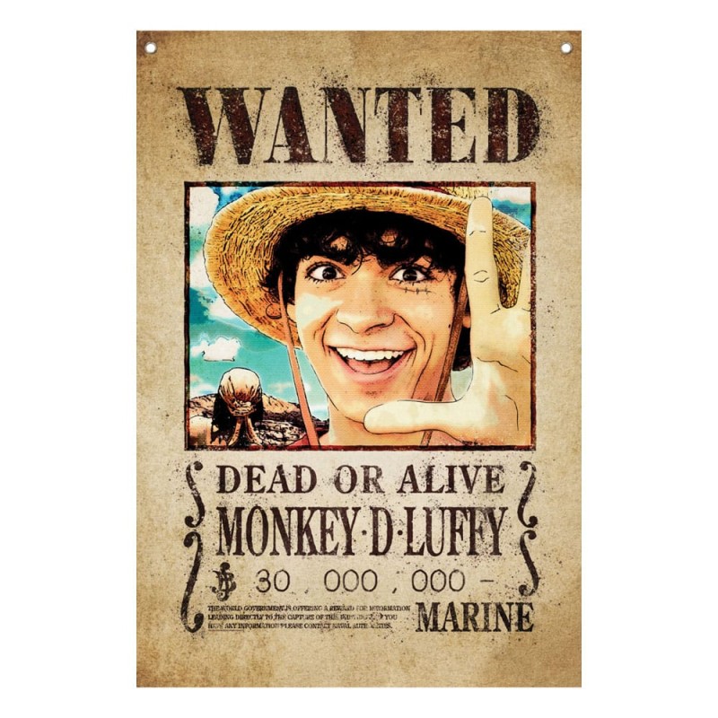 One Piece bannière Luffy Wanted 120 x 85 cm      | 5060948293501