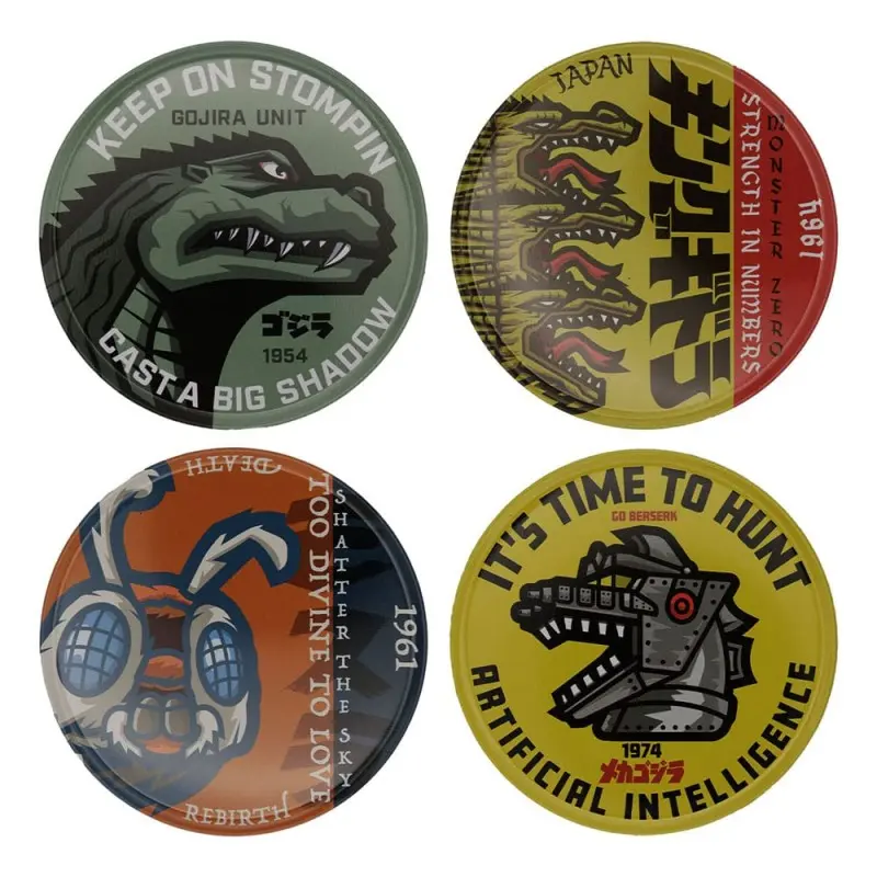 Godzilla pack 4 sous-verres | 5060948293051