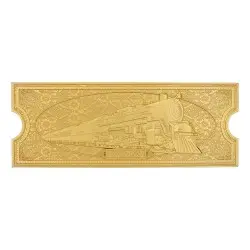 Le Pôle express réplique Train Ticket 24k Gold Plated Limited Edition  | 5060948295666