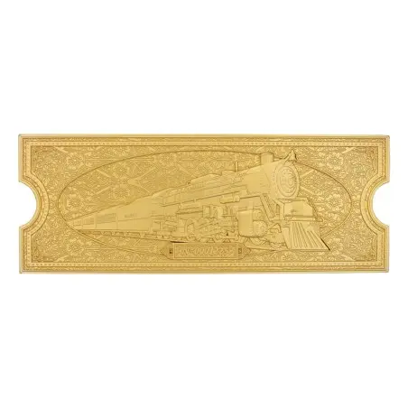 Le Pôle express réplique Train Ticket 24k Gold Plated Limited Edition  | 5060948295666