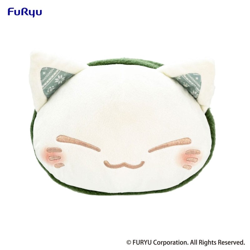 Nemuneko Cat peluche Green Scarf Ver. 30 cm | 4582782364304