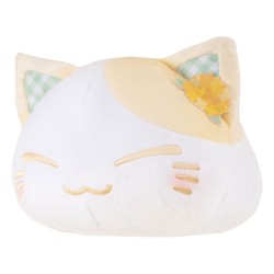 Nemuneko Cat peluche Rape Flower Pattern Ear Decoration Yellow Color Ver. 30 cm