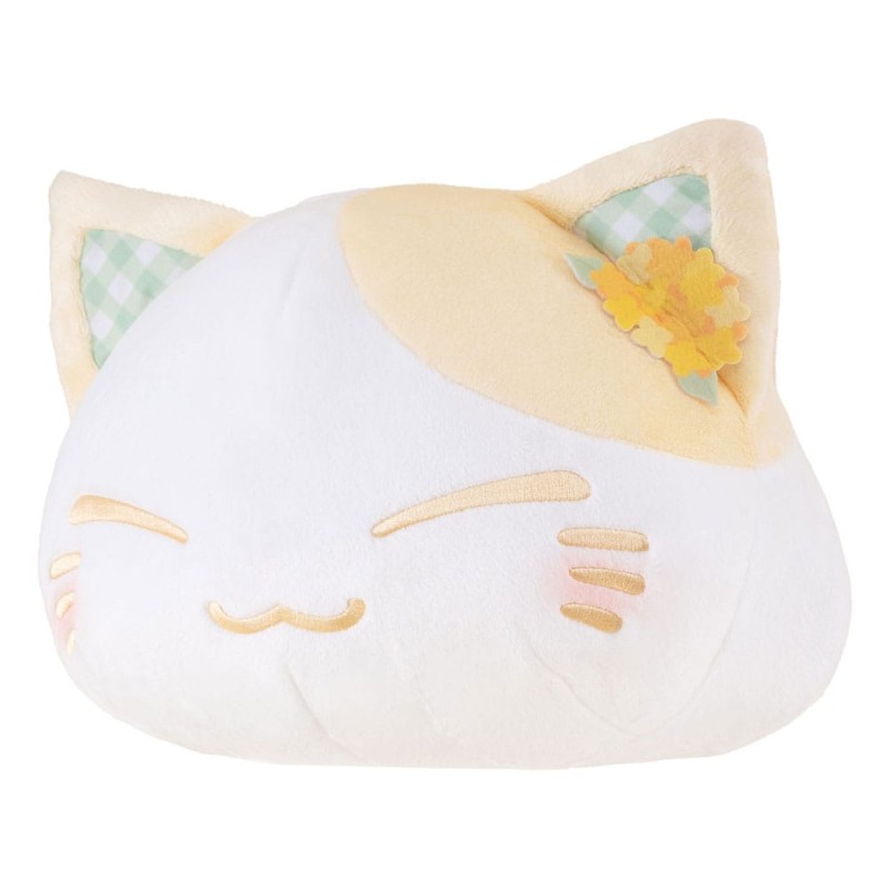 Nemuneko Cat peluche Rape Flower Pattern Ear Decoration Yellow Color Ver. 30 cm | 4582782366353