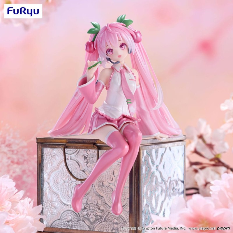 Hatsune Miku statuette PVC Noodle Stopper Sakura Miku 2024 Pearl Color Ver. 15 cm | 4582782367138