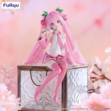 Hatsune Miku statuette PVC Noodle Stopper Sakura Miku 2024 Pearl Color Ver. 15 cm | 4582782367138